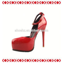 New design for spring large size wide feet high heel women shoes